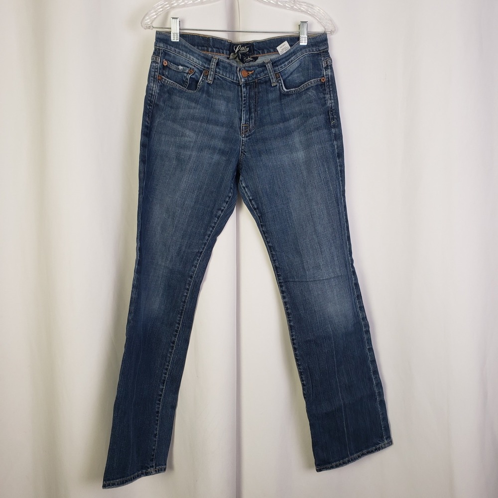 Lucky Brand Classic Rider Straight Leg Jeans Medium Wash Blue Size 8/29 Short